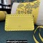 Valentino Rockstud Clutch Bag In Calfskin Yellow 2024