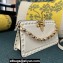 Valentino Rockstud Clutch Bag In Calfskin White 2024