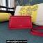 Valentino Rockstud Clutch Bag In Calfskin Red 2024