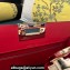 Valentino Rockstud Clutch Bag In Calfskin Red 2024