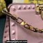 Valentino Rockstud Clutch Bag In Calfskin Pink 2024