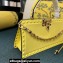 Valentino Rockstud Handbag In Calfskin Yellow 2024