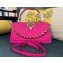Valentino Rockstud Handbag In Calfskin Fuchsia 2024