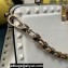 Valentino Rockstud Handbag In Calfskin White 2024