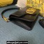 Valentino Small Locò Shoulder Bag In Calfskin Leather Black/Gold With Vlogo Signature 2024