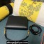 Valentino Small Locò Shoulder Bag In Calfskin Leather Black/Gold With Vlogo Signature 2024
