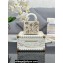 Dior Small Trunk Bag in Beige Multicolor Rêve D'infini Sbalzo Leather 2024