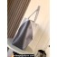Loewe Large Puzzle Fold Tote Bag in shiny calfskin Black/Gray 2024