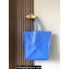 Loewe Large Puzzle Fold Tote Bag in shiny calfskin Blue 2024