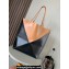Loewe Large Puzzle Fold Tote Bag in shiny calfskin Black/Brown 2024