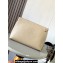 Loewe T Pouch Bag in grained calfskin Beige 2024