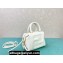 Fendi FF Cube Mini Bag in nappa-leather White 2024