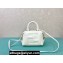 Fendi FF Cube Mini Bag in nappa-leather White 2024