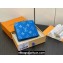 Louis Vuitton Taiga cowhide leather and Monogram canvas Multiple Wallet M30995 Blue 2024
