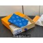Louis Vuitton Taiga cowhide leather and Monogram canvas Pocket Organizer Wallet M83095 Blue 2024