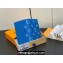 Louis Vuitton Taiga cowhide leather and Monogram canvas Pocket Organizer Wallet M83095 Blue 2024