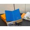 Louis Vuitton Taiga cowhide leather and Monogram canvas Pocket Organizer Wallet M83095 Blue 2024