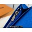 Louis Vuitton Taiga cowhide leather and Monogram canvas Brazza Wallet Blue 2024