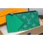 Louis Vuitton Taiga cowhide leather and Monogram canvas Coin Card Holder M83102 Green 2024