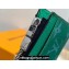 Louis Vuitton Taiga cowhide leather and Monogram canvas Coin Card Holder M83102 Green 2024