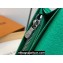 Louis Vuitton Taiga cowhide leather and Monogram canvas Brazza Wallet Green 2024