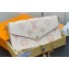 Louis Vuitton Monogram Empreinte Félicie Pochette Bag M83025 White/Pink 2024