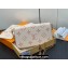 Louis Vuitton Monogram Empreinte Félicie Pochette Bag M83025 White/Pink 2024