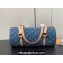 Louis Vuitton Monogram Denim Papillon Bag M46830 Blue New LV Remix 2024 