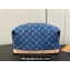 Louis Vuitton Monogram Denim Pochette Cosmétique GM Bag M24317 Blue New LV Remix 2024