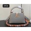Louis Vuitton Taurillon leather Capucines Mini Bag M23363 Gray 2024