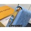 Louis Vuitton Monogram Empreinte Zippy Wallet M83225 Blue Hour 2024