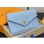 Louis Vuitton Monogram Empreinte Victorine Wallet M83271 Blue Hour 2024