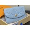Louis Vuitton Monogram Empreinte Rosalie Coin Purse M83231 Blue Hour 2024