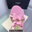 Mach & Mach Heel 9.5cm Ankle Strap Sandals with Bow in Satin Pink 2024