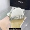 Mach & Mach Heel 9.5cm Audrey Crystal Heart Ankle Strap Sandals in Satin White 2024
