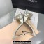 Mach & Mach Heel 9.5cm Double Crystal Bow Mules in Satin White 2024