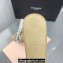 Mach & Mach Heel 9.5cm Double Crystal Bow Mules in Patent Beige 2024