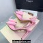 Mach & Mach Heel 9.5cm Le Cadeau Double Bow Ankle Strap Sandals in Satin Pink 2024