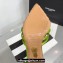 Aquazzura Heel 11cm Crystal Margarita Pumps Satin Green 2024