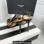 Aquazzura Heel 11cm Crystal Margarita Pumps Leather Black 2024