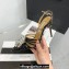 Aquazzura Heel 11cm Crystal Margarita Pumps Leather Black 2024