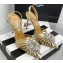 Aquazzura Heel 11cm Crystal Margarita Pumps Leather Gold 2024
