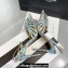 Aquazzura Heel 11cm Crystal Margarita Pumps Leather Multicolor Blue 2024