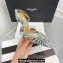 Aquazzura Heel 11cm Crystal Margarita Pumps Leather Multicolor Blue 2024