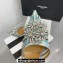 Aquazzura Heel 11cm Crystal Margarita Pumps Leather Multicolor Blue 2024