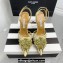 Aquazzura Heel 11cm Crystal Margarita Pumps Leather Multicolor Gold 2024