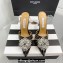 Aquazzura Heel 11cm Crystal Margarita Slingback Pumps Leather Black 2024