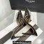Aquazzura Heel 11cm Crystal Margarita Slingback Pumps Leather Black 2024