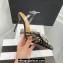 Aquazzura Heel 11cm Crystal Margarita Slingback Pumps Leather Black 2024