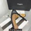 Aquazzura Heel 11cm Crystal Margarita Slingback Pumps Leather Black 2024